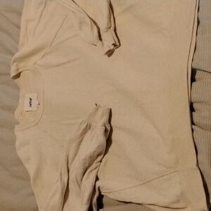 aerie Sweater Sweatshirt In Cream XL